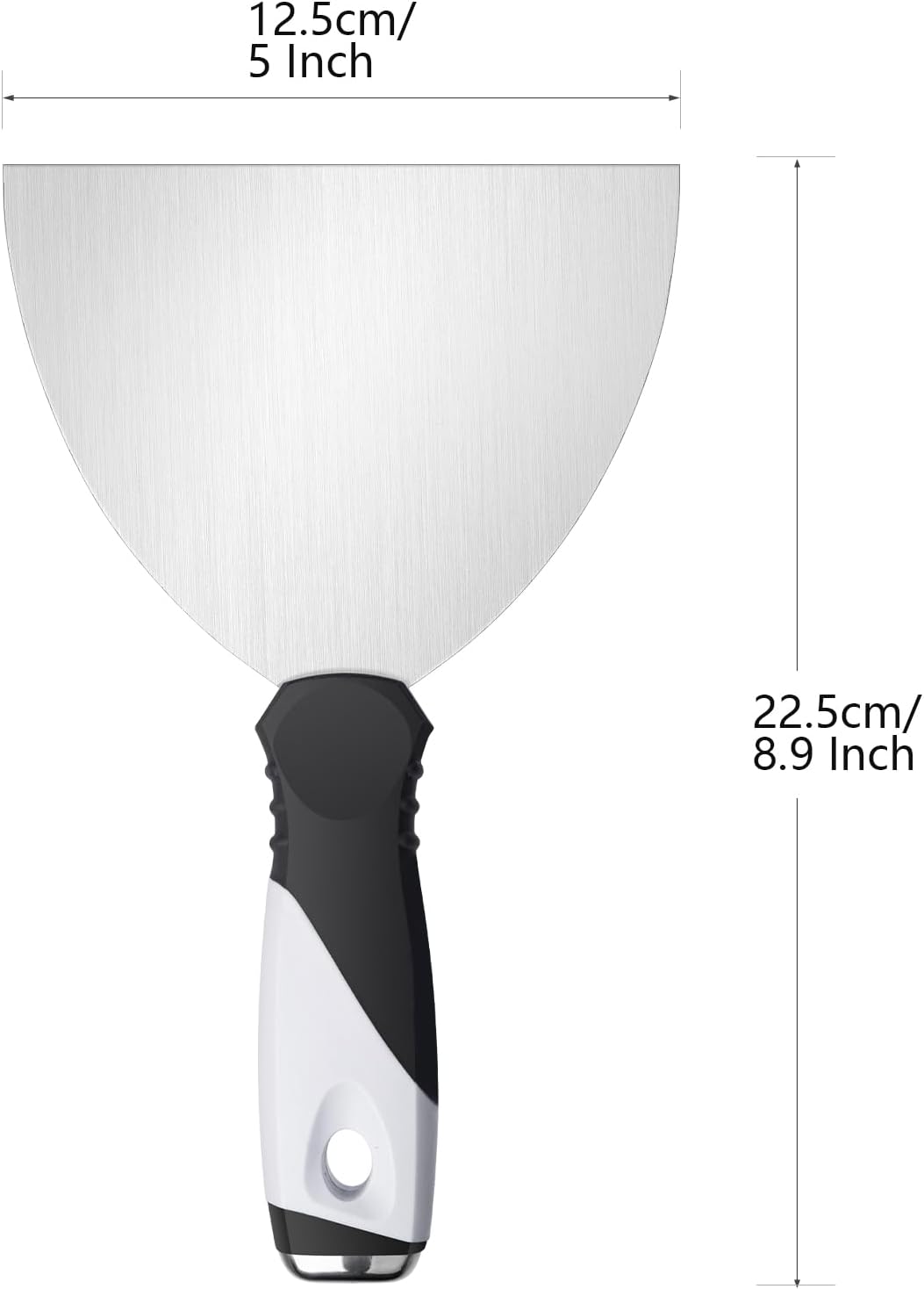 Mister Rui Putty Knife Set, 3" 5" 6" Paint Scrapers, Paint Tools, Small Metal Putty Knife Scraper Tool for Wood, Stainless Steel Paint Scraper with Hammer End