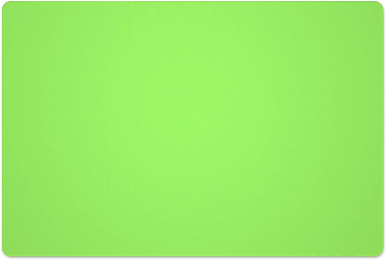 Silicone Placemats, Food-Grade Non-Slip Waterproof, Dining, Stain Resistant, Countertop Protector, Kitchen Counter Mat, Heat Resistant, Baking mat Dishwasher Safe (23.6"×15.7"-1pack, Green)