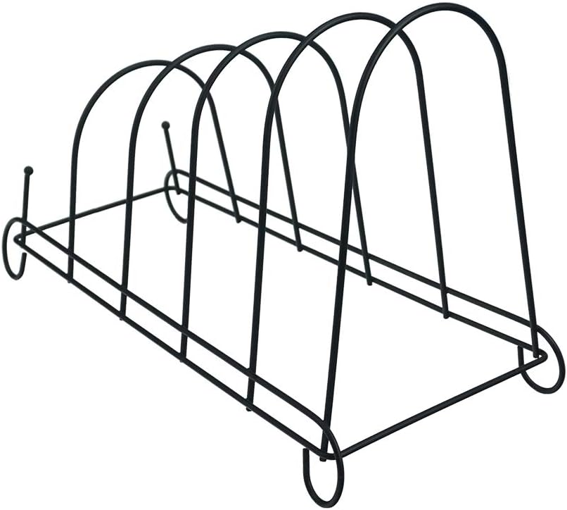 Artliving 5-Tier Metal Scrollwork Dish Rack Plate Rack Display Stand Holder Cabinet Organizer Set of 2