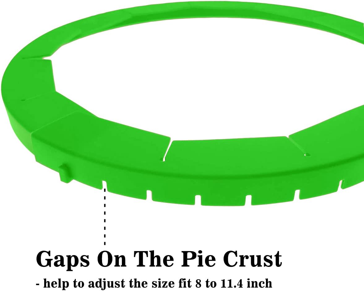 Adjustable Silicone Pie Crust Shields - Baking Protectors Cover Pie Edge, Fit 8-11.4 Inch Pies