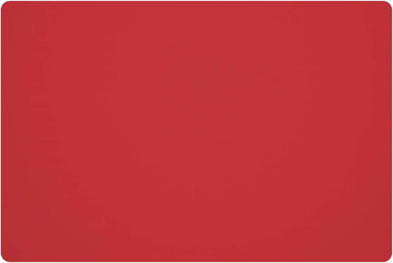 Silicone Placemats, Food-Grade Non-Slip Waterproof, Dining, Stain Resistant, Countertop Protector, Kitchen Counter Mat, Heat Resistant, Baking mat Dishwasher Safe (23.6"×15.7"-1pack, Red)