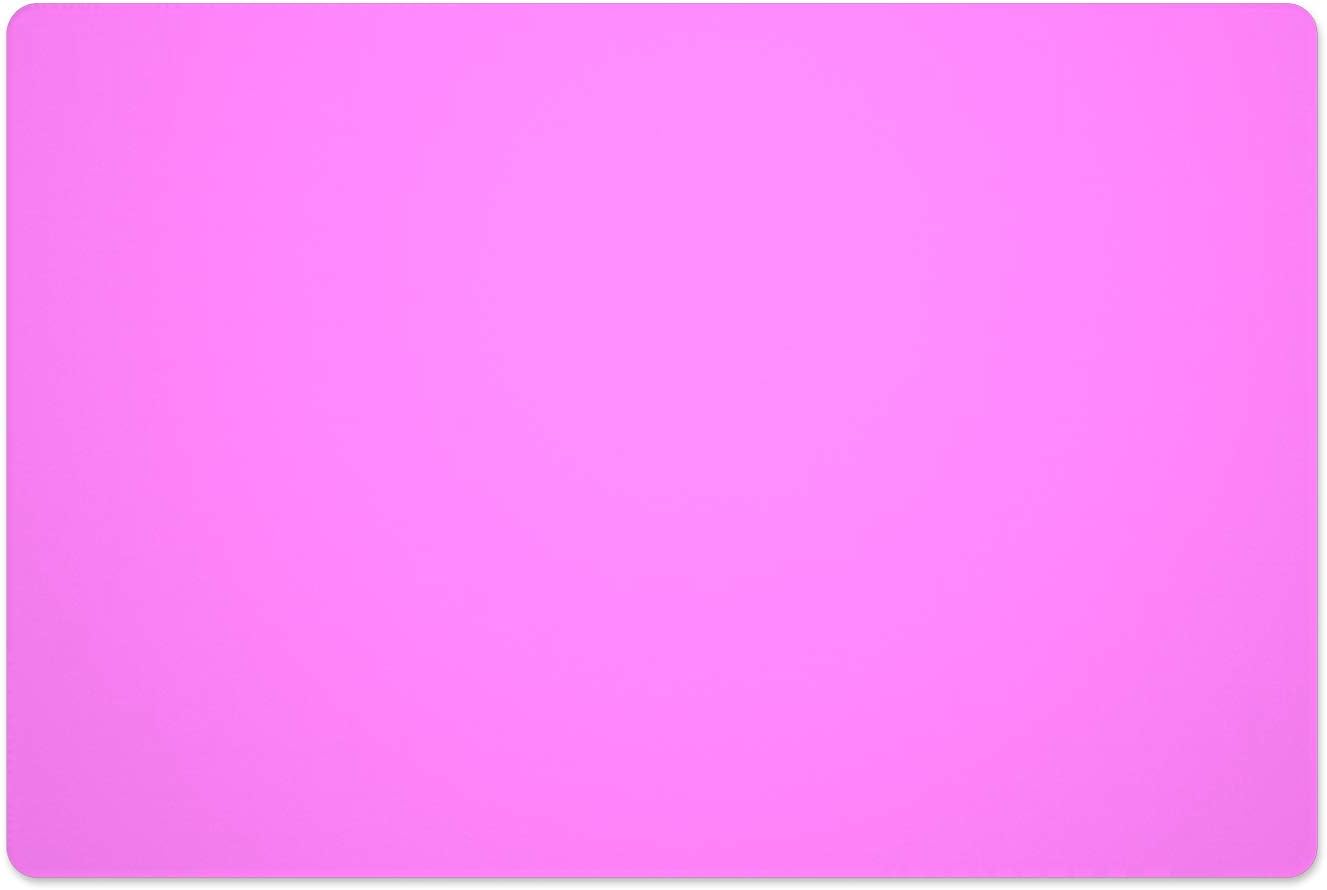 Silicone Placemats, Food-Grade Non-Slip Waterproof, Dining, Stain Resistant, Countertop Protector, Kitchen Counter Mat, Heat Resistant, Baking mat Dishwasher Safe (23.6"×15.7"-1pack, Rose)
