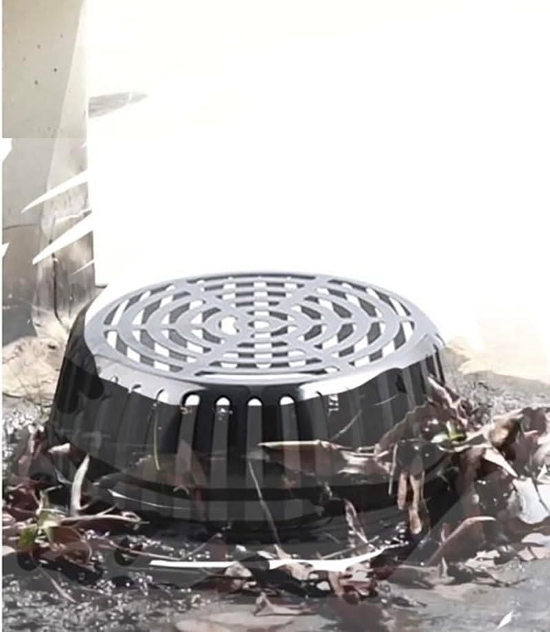 SUS304 Stainless Steel Roof Dome Drain Cover Strainer Anti-Clogging Atrium Grate 2pcs/pk (Φ: 7 inch-5 Packs)