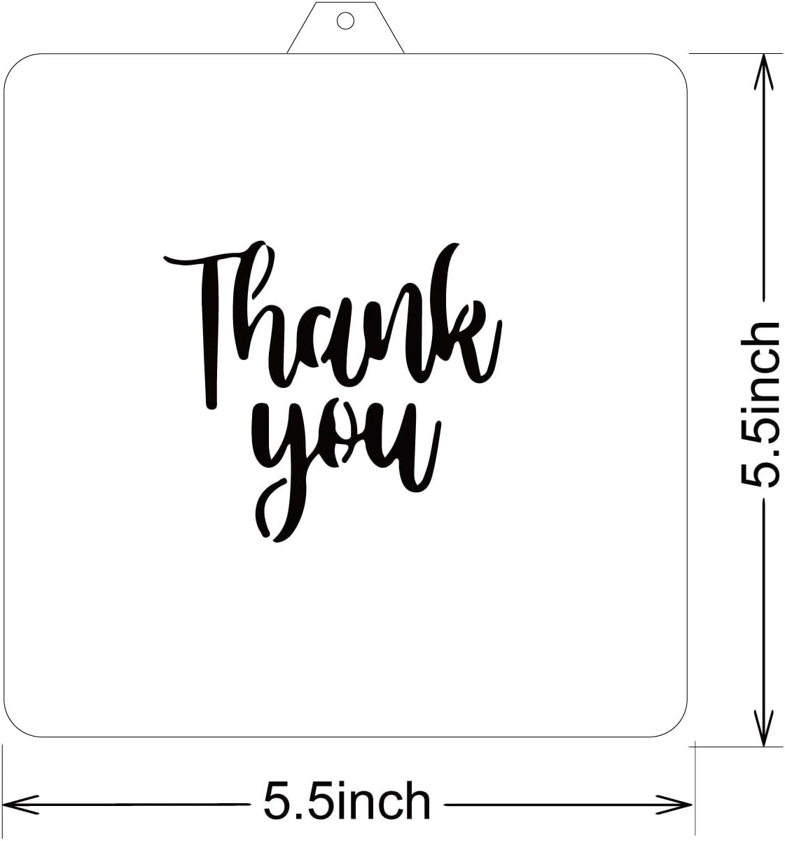 Thank You Cookie cutter and stencil set Baking stencils and cutters bundle DIY bakery decorating kit Cookie cutters with stencils Icing stencil and cookie cutter combo(Thank you)