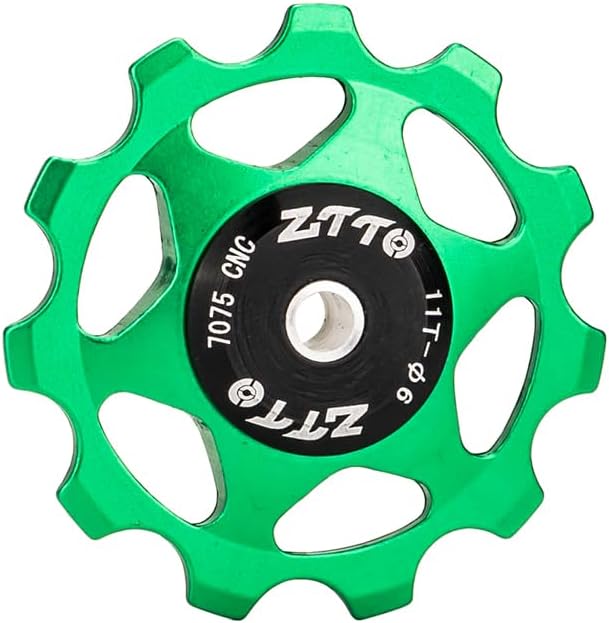 ZTTO Guide Pulley Bike Rear Derailleur Pulley Wheels, Colorful Aluminum Alloy 11T 13T CNC Road Bike Guide Roller Bicycle Derailleur 4mm 5mm 6mm for MTB, Road Bike