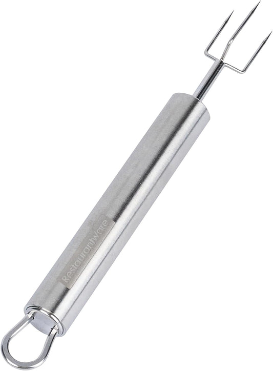 Restaurantware-German Standard 6.1 Inch Granny Forks, 6 Prong Potato Forks - Ergonomic Handle, Dishwashable, Stainless Steel Carving Fork, Heavy-Duty, For Kitchen Roast