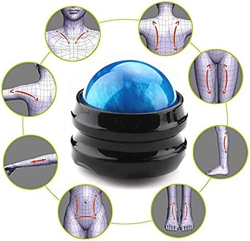 Massage Roller Ball,2-Pack Handheld Massage Therapy and Relax Tool for Sore Muscles,Joint Pain Relief Relaxing,Full Body Deep Tissue Massage(Blue&Purple)