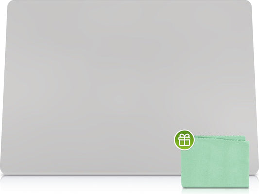 Large Silicone Mat 28" x 20" Thick Heat Resistant, Kitchen Counter Mat Waterproof - Coffee Machine, Glass Top Stove Cover Countertop Protector for Air Fryer, Baking (Semi-Translucent)