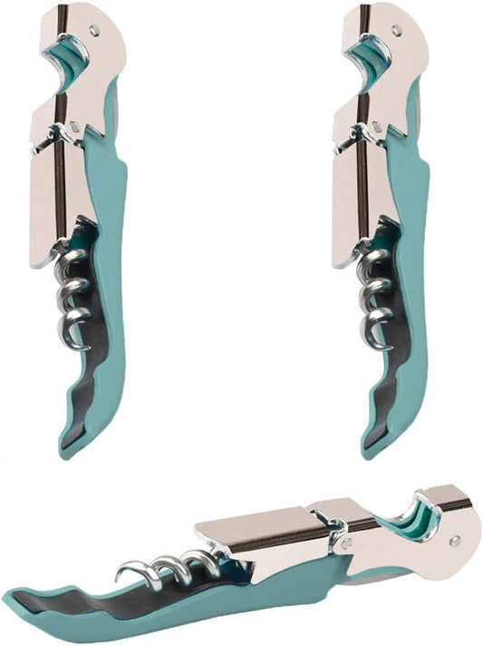 Professional Waiter Corkscrew Wine Openers Set, Heavy Duty Stainless Steel Hinges Wine Key for Restaurant Waiters, Sommelier, Bartenders