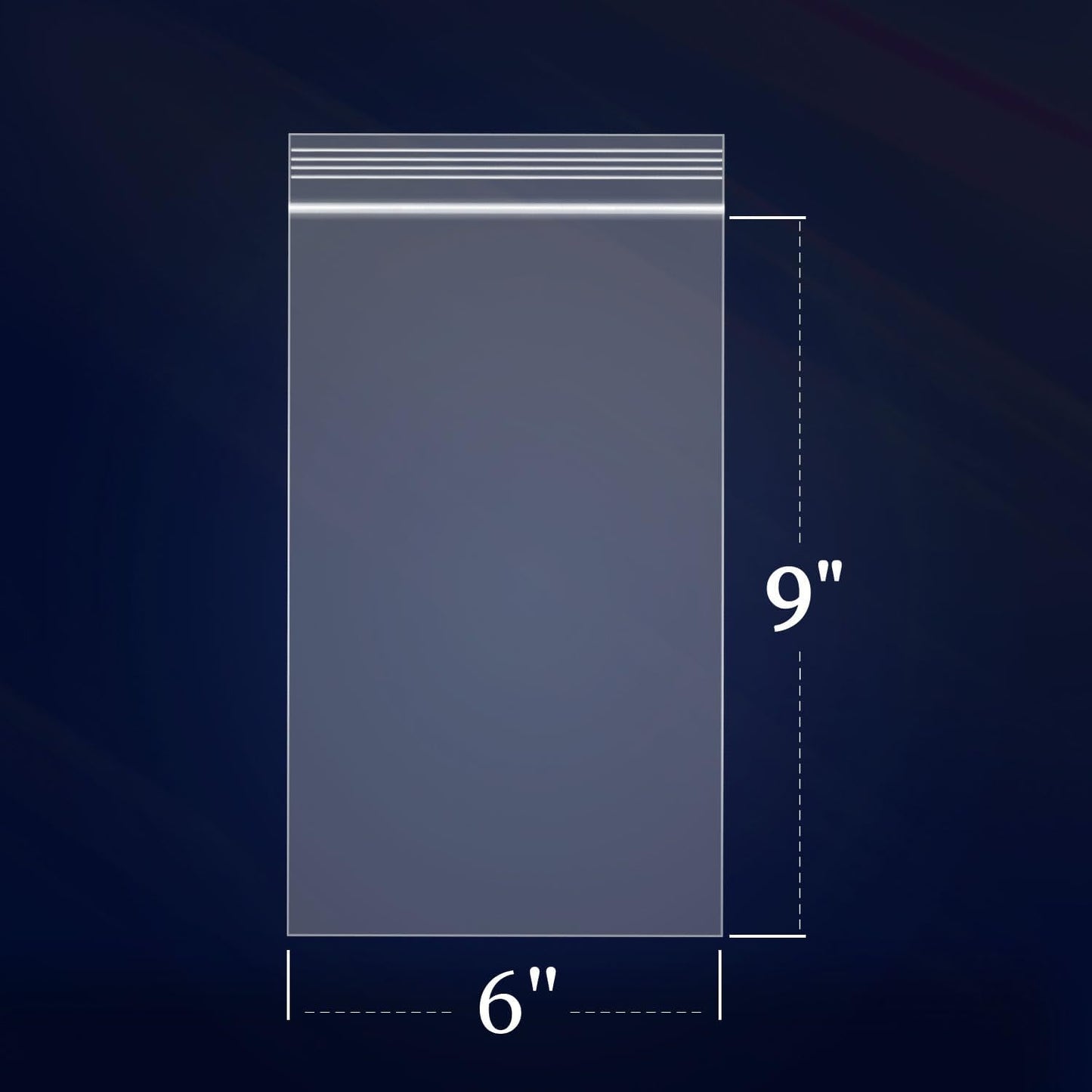 iMailer - 1000 Count - 6" x 9" Clear Reclosable Zip Plastic Poly Bags 2 Mil for A7 A8 A9 Cards & Envelopes, Bakery, Cookies, Treats