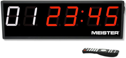 Meister GoHard Large 26" Gym Clock, Race & Interval Timer