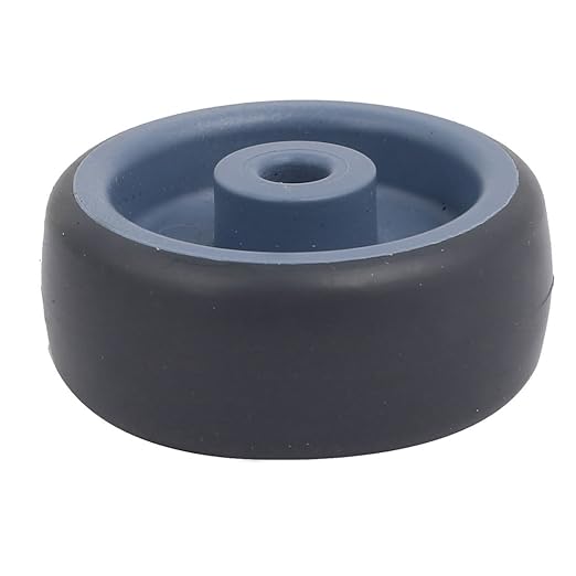 uxcell 2-inch Diameter TPR Wheel 6.35mm Bore Trolley Caster Pulley Roller 4pcs