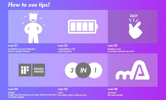 See Directions Digitally! Golf Aiming Device White