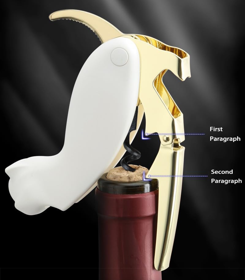 Unique Cat Corkscrew, Professional Waiters Corkscrew Wine Key Bottle Opener,Manual Wine Key for Servers, Waiters, Bartenders and Home Use