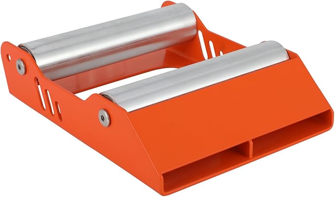 Motorcycle Wheel Cleaning Stand 600 Capacity Paddock Roller Stand Universal for Tire Cleaning Chain Lubrication for Dirt Pit Street Bike Orange