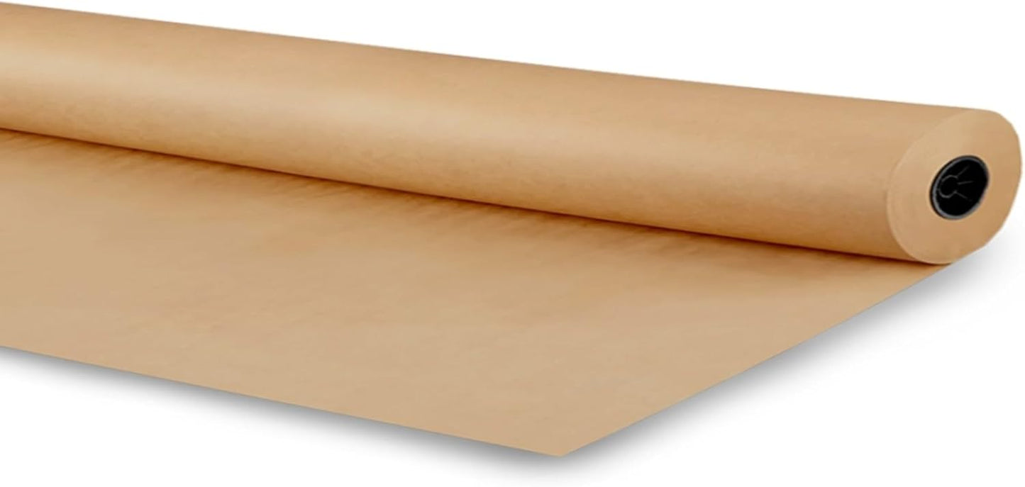 School Smart Butcher Kraft Paper Roll, 50 lbs, 30 Inches x 1000 Feet, Brown