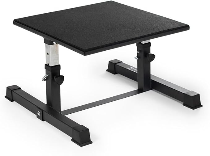 Titan Fitness Adjustable Plyometric Box, 24in Platform, 4 Adjustable Heights, Steel Plyo Box for Jump, Crossfit, MMA Training