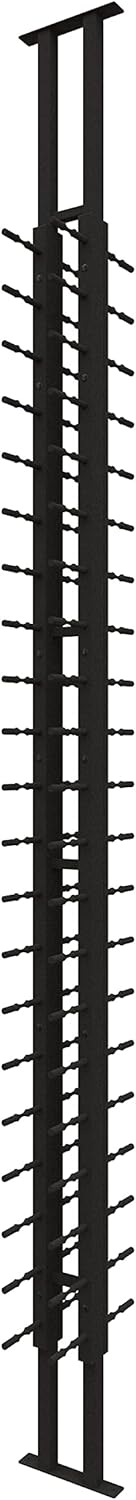 Ultra Wine Racks Floor-to-Ceiling Mount Display (2 Side, Single Deep, Black, Holds 42 Wine Bottles) - Modern Metal Wine Storage for Wine Cellars, Home Bars, Kitchens, and Dining Rooms