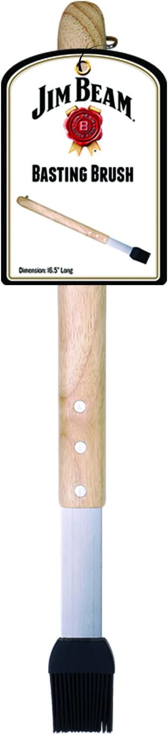 Jim Beam JB0140 Wooden Handle Silicone Head Basting Brush