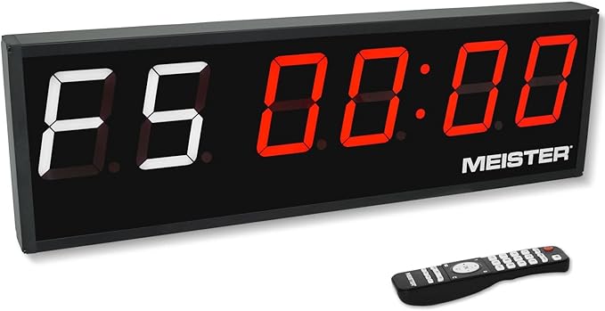 Meister GoHard Large 26" Gym Clock, Race & Interval Timer
