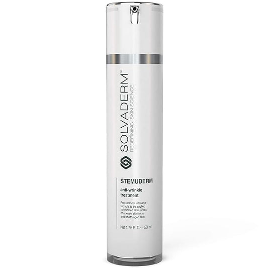 Stemuderm Face & Eye Cream - Anti Aging Skincare - Daily Moisturizer for Fine Lines, Wrinkles & Eyebags - Supports Natural Production of Collagen & Elastin - Organic Plant Based Stem Cells - 1.7 fl oz