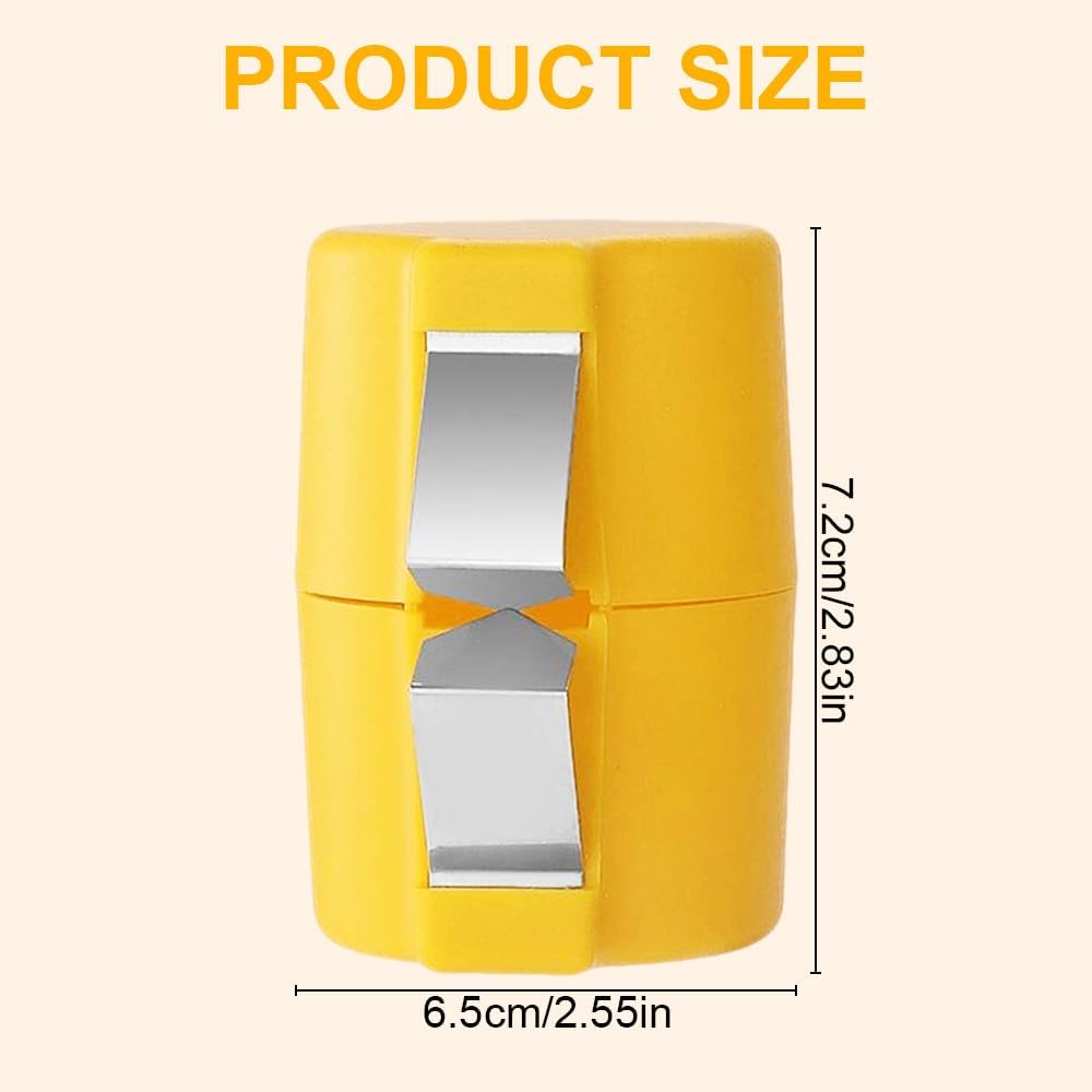 2025 Premium Egg Shell Opener, Egg Shell Cutter Eggs Shell Separator for Raw Eggs, Multifunctional Egg Cutter Egg Cracker Separator for Home Kitchen Gadgets (Yellow)