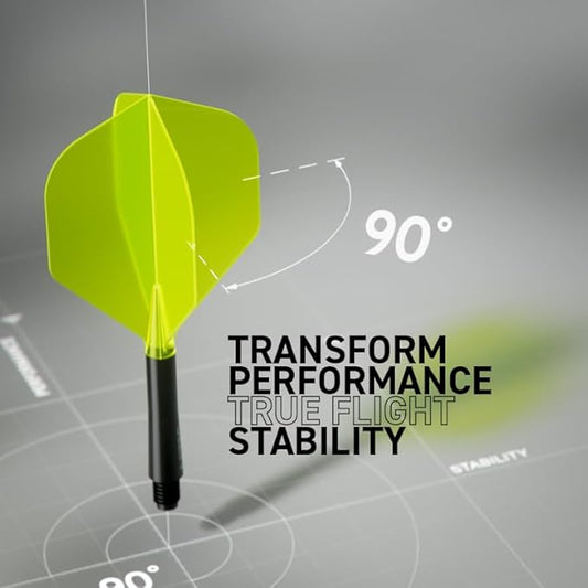 RED DRAGON Darts – Nitro Flite Integrated Flight & Shaft System – No.2 Shape and Design - Available in Short, Intermediate & Medium - Available in Variety of Colours - Professional Darts Accessories