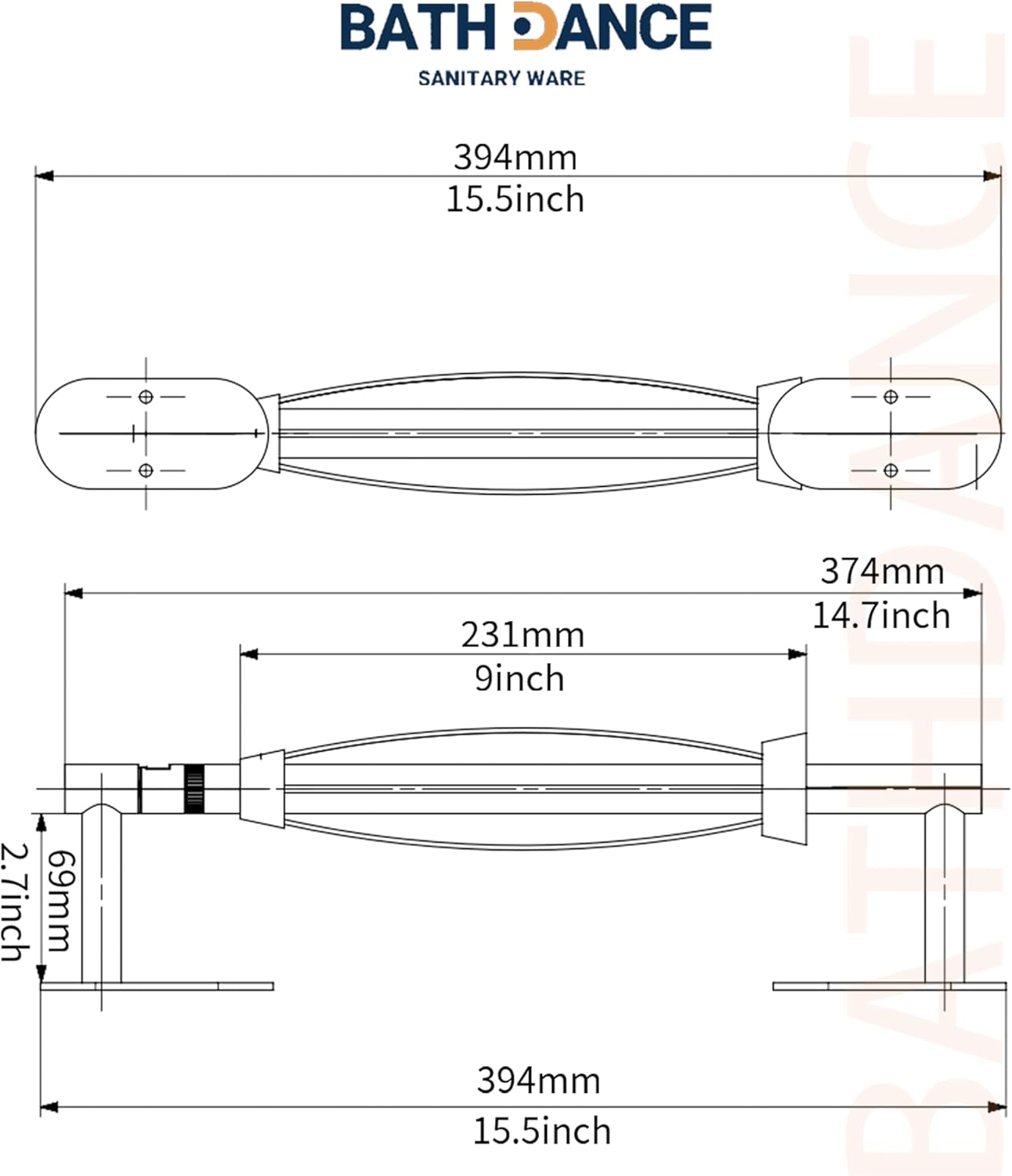 Paper Towel Holder Under Cabinet, Single Hand Operable Roll Holder with Damping Effect,No Drilling or Wall Mounted SUS304 Stainless Steel for Kitchen Bathroom (Matte Black)