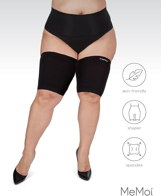 MeMoi Women's Bodysmoothers Anti Thigh Chafing Thigh Bands, Prevents Chafing, Eliminates Irritation and Friction - Sizes S-Q1