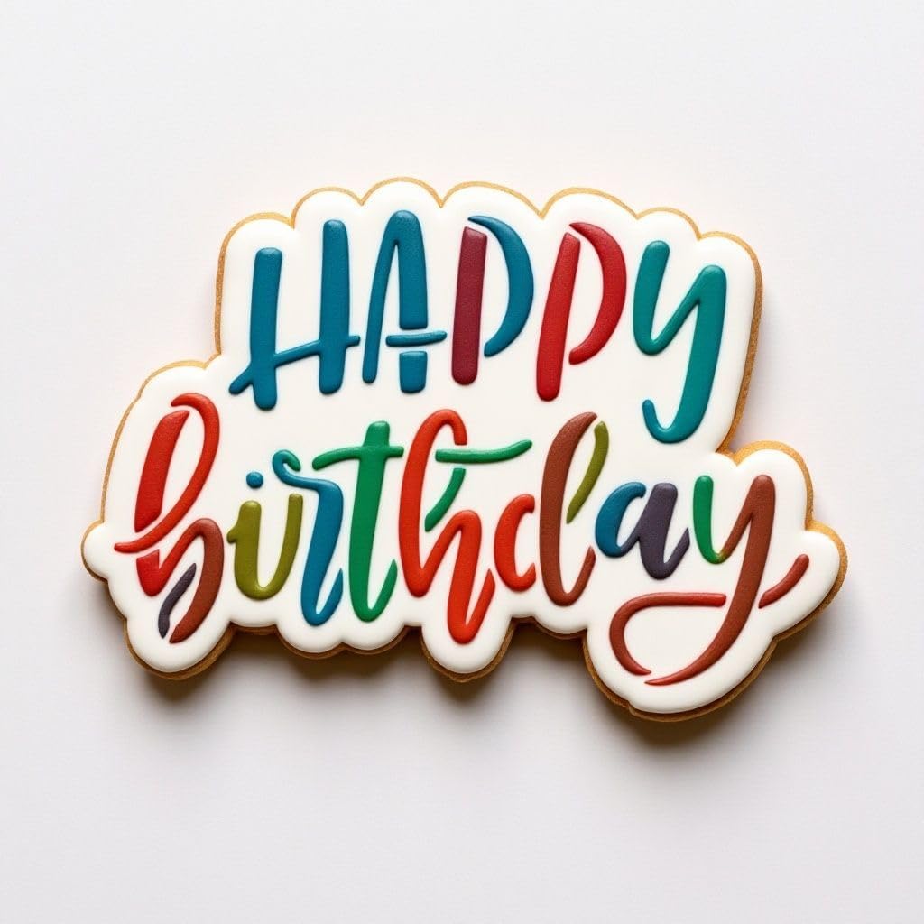 Cookie cutter and stencil set Baking stencils and cutters bundle DIY bakery decorating kit Cookie cutter with stencils Icing stencil and cookie cutter combo(Happy Birthday Set)