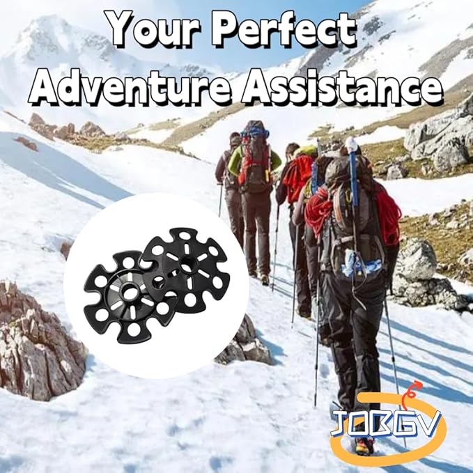 Walking Stick Tips,Removable Mud Ski Basket Trekking Pole Snowflake Basket,Removable Mud Ski Basket Replacement Accessory for Hiking Poles(8 PCS)