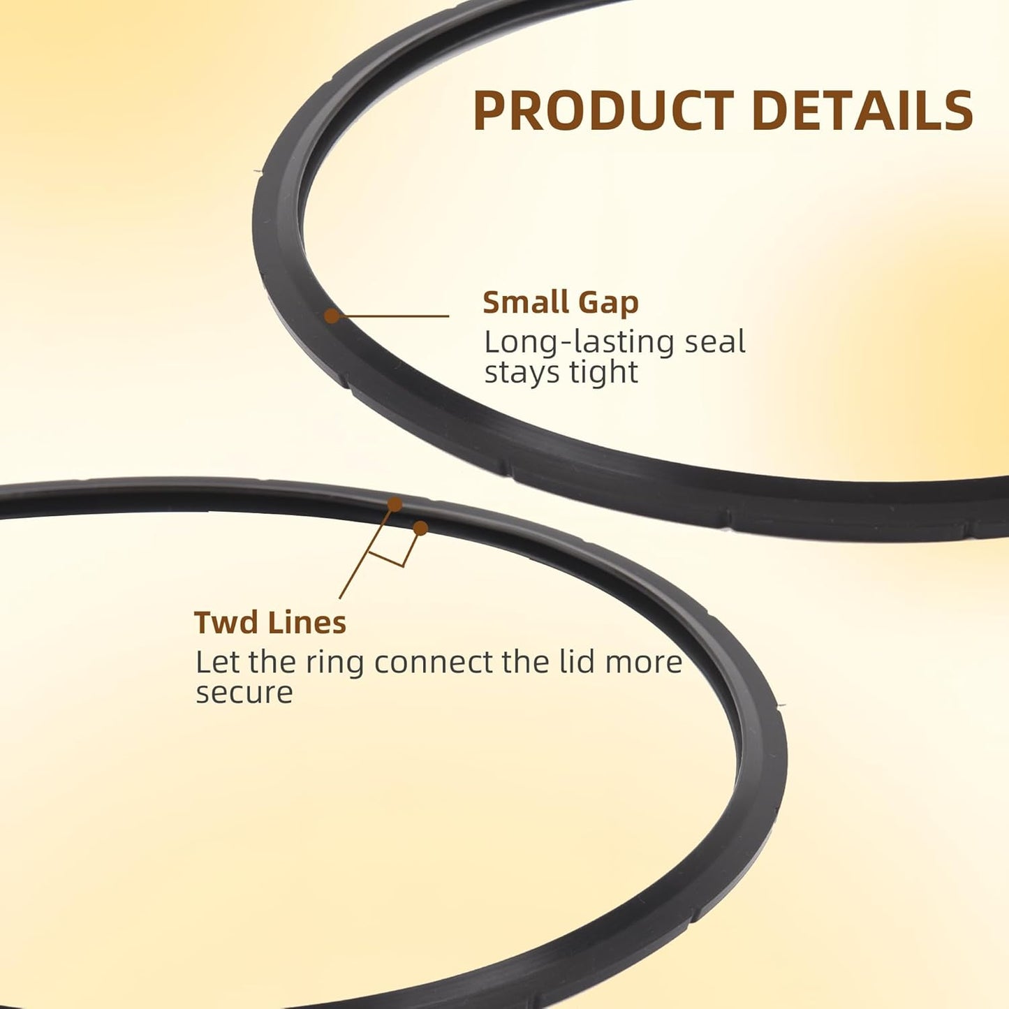 09924 Pressure Canner Sealing Ring, Overpressure Plug (2 Sets) Fit for Presto 6 and 8 Quart Pressure Cooker 0128206 0128202 0128203 0128204 0128303 0126306