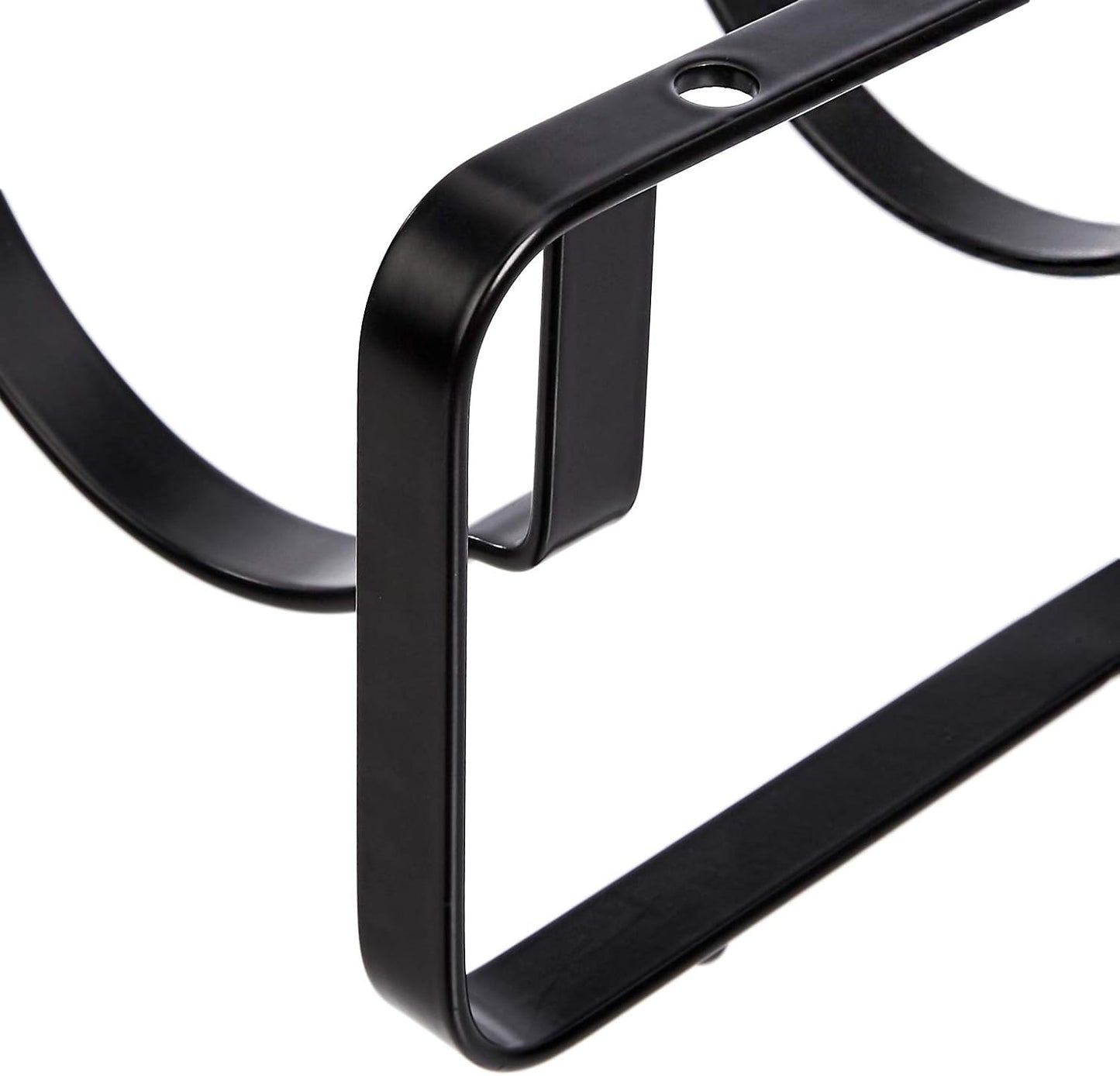 Amazon Basics Tabletop Stackable 4-Bottle Metal Wine Rack, 3.74"D x 15.75"W x 7.87"H, Black