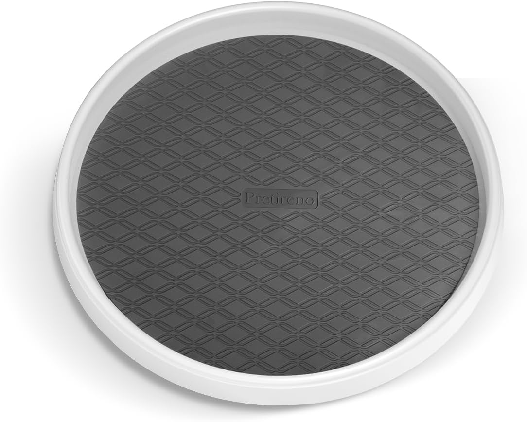 Lazy Susan Organizers for Kitchen Storage - Turntables for Cabinet, Pantry Organization Countertop,Vanity and Table,10 Inch Rotating Tray Spice Rack, Bathroom Fridge and Makeup Organizing,Non Skid