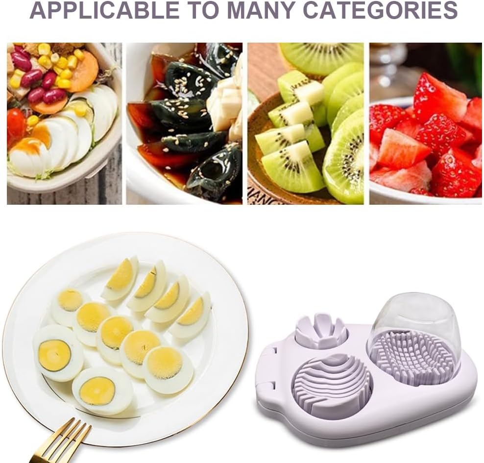 Stainless Steel Egg Slicer and Vegetable Cutter, Egg Shell Opener,Food Grade Fruit Vegetable Slicing Tool Lemon Slicer Onion Cutter for Tomato, Lemon, Send Goods from Local Warehouse