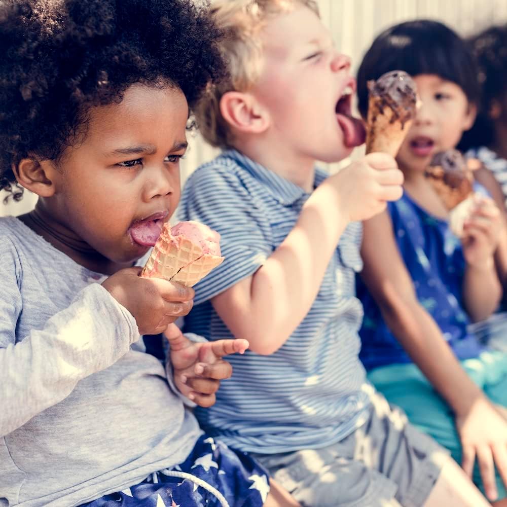 BALCI Ice Cream Scoop - Heavy Duty Stainless Steel Icecream Scooper With Non-Slip Rubber Grip - Professional Metal Ice-Cream Spade - Dishwasher Safe – Pink