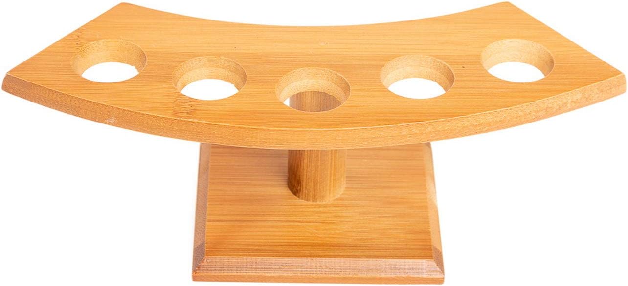 Japanese Style Temaki Sushi Roll Holder Ice Cream Cone Holder With 1-5 Compartments Holes, Kitchen Dining Decor Display Stand, Restaurant Supply Serveware (5 Holes)