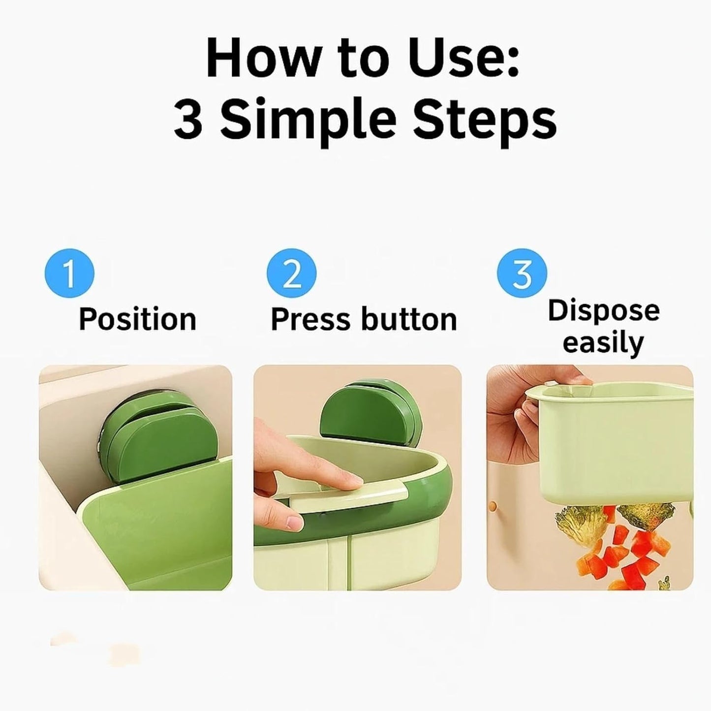 2025 Upgraded Suction Cup Sink Corner Strainer – Hangable Kitchen Sink Drain with Hanging Sink Drain Basket, Food Waste Catcher & Sink Food Catcher Basket, Kitchen Sink Food Waste Catcher (Green)