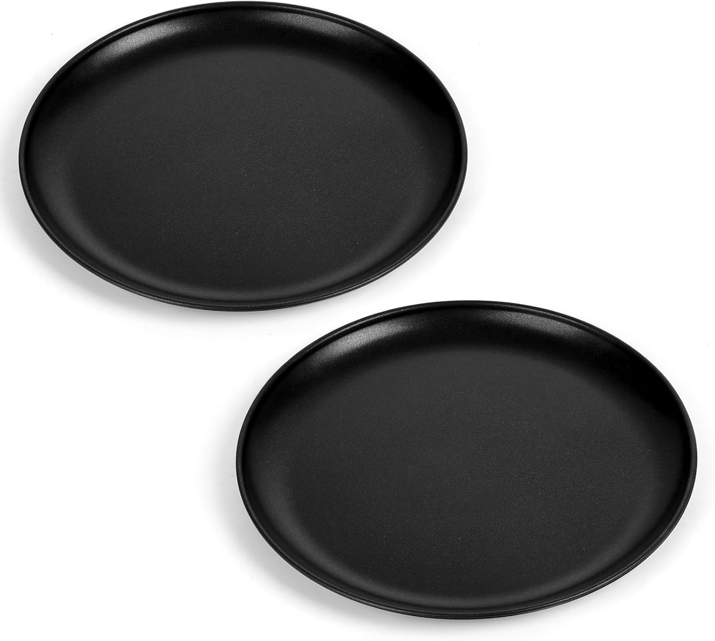 E-far 13.5 Inch Pizza Pan Set of 2, Nonstick Pizza Pie Pan Tray Platter, Metal Round Baking Sheet Cooking Pan for Oven, Durable & Stainless Steel Core