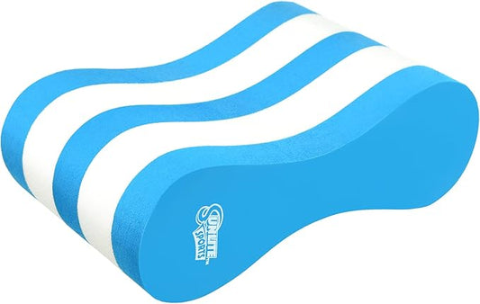 Sunlite Sports EVA 5-Layer Pull Buoy Leg Float - Pool Training Aid, Legs and HIPS Support for Adults, Kids, and Beginners, for Swimming Stroke