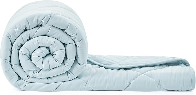 Cozy Bliss Cooling Throw Blanket for Hot Sleepers, Q-Max 0.4 Cooling Comfort 50x70, Cold Blankets for Night Sweats Sleeping, Ultra-Cool Lightweight Breathable Summer Blanket for Bed Travel