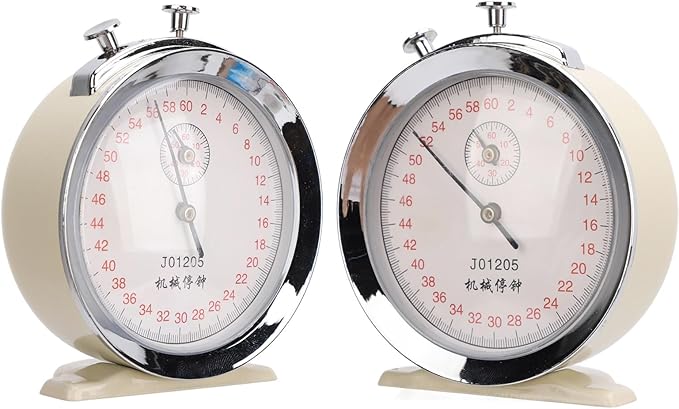 Mechanical Stop Watch, J01205 60 Second Sports Chronograph Running Timer for Physical Experiments Running Cycling