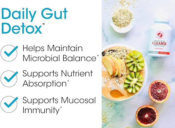 Silver Fern Gut Rehab Kit - 30 Day Supply - Cleanse Daily (1 Bottle = 120 Capsules) & Ultimate Probiotic (1 Bottle = 60 Capsules) - Immunoglobulins & Spore Forming Probiotics