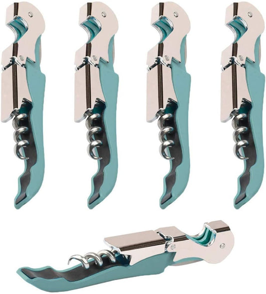 Professional Waiter Corkscrew Wine Openers Set, Heavy Duty Stainless Steel Hinges Wine Key for Restaurant Waiters, Sommelier, Bartenders