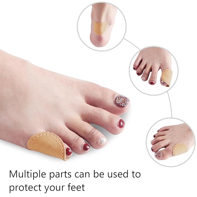 24 Pcs Foot Callus Toe Oval Cushions Pad Protector Corn Patches Shoe Accessories Fabric Feet Heel Toe Protector