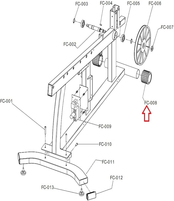 Front Transport Wheel Roller Assembly REX346W Works W Life Fitness R1 R3 Recumbent Bike