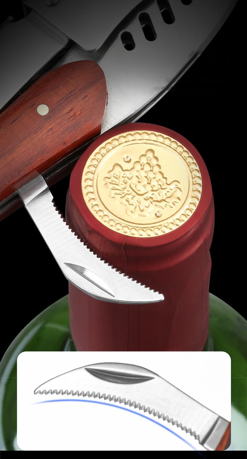 True Shark Corkscrew, Professional Waiters Corkscrew Wine Key Bottle Opener,Manual Wine Key for Servers, Waiters, Bartenders and Home Use(Shark)