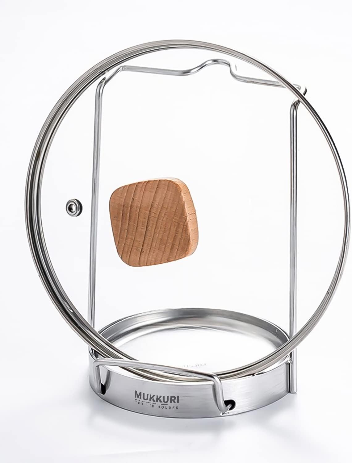 Pot Lid Organizer, Pot Lid Holder 304 Stainless Steel Pot Lid Stand,Lid and Spoon Rest Cutting Board Holder,Pot Lid Rack for Kitchen Utensil(Silver)