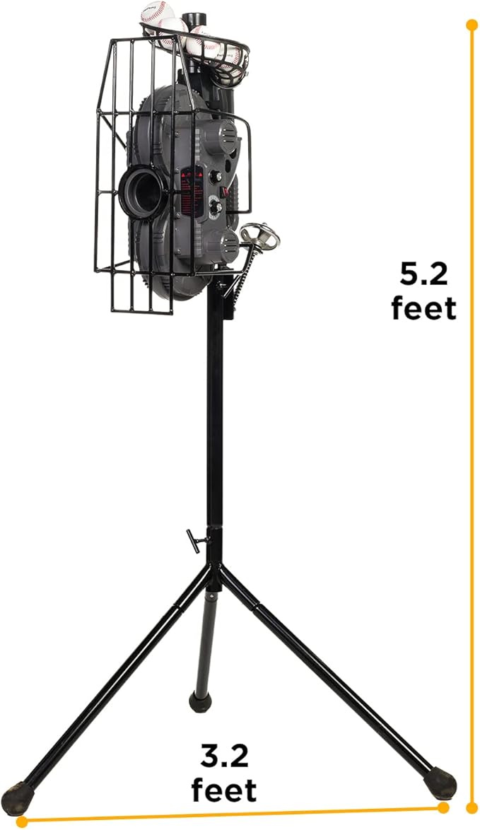Furlihong 636BH Upgraded Dual-Wheel Baseball Pitching Machine, Adjustable Angle, Speed, and Interval, 40-68 MPH, Ideal for Professional Players and Coaches Training