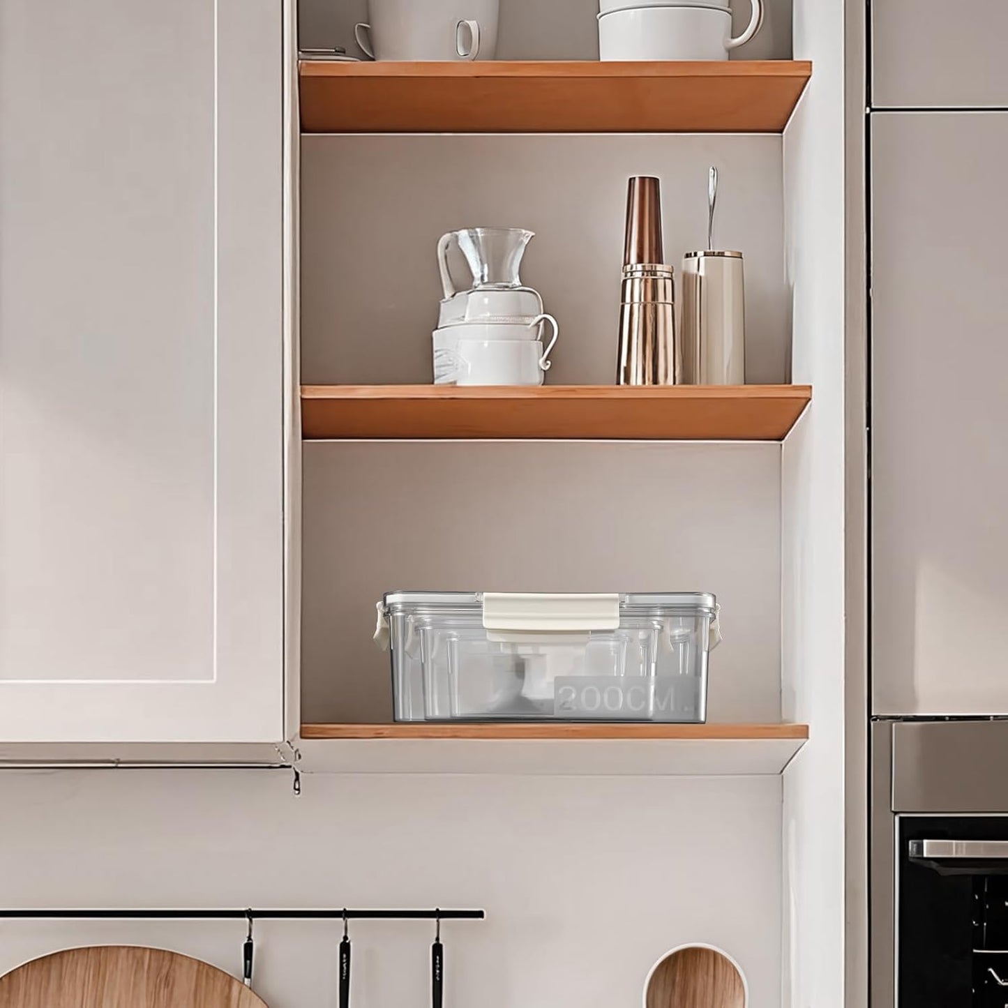 Eclirgan Food Storage Containers,Plastic Food Containers with Lock/Lids,Nesting Freezer Storage Set with Airtight/BPA Free for Pantry/Kitchen/Meal-prep(2/4/8.4 Cup)